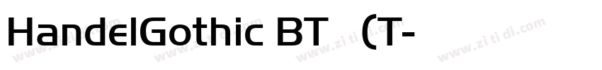 HandelGothic BT 常规(T字体转换